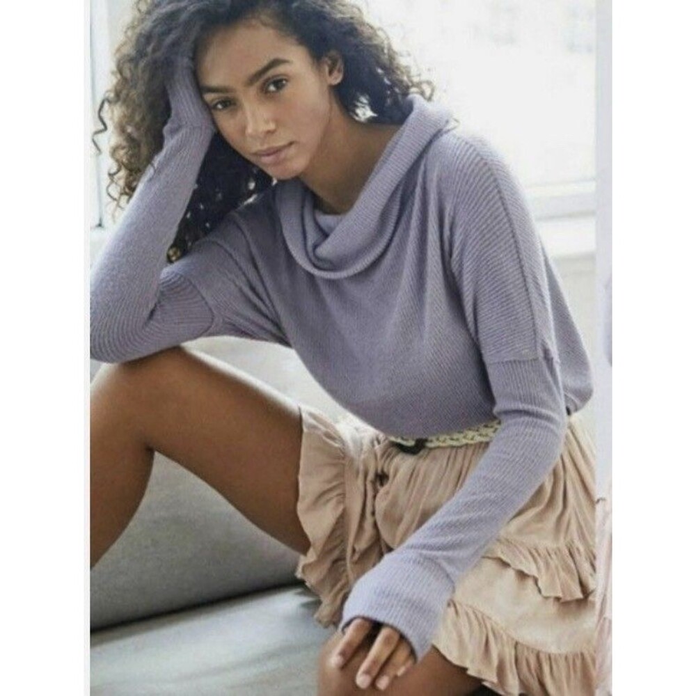 Women's Free People We The Free Juicy Long Sleeve Cowl Neck Tunic - Size S